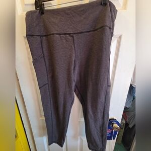 Gray High-Waisted Leggings